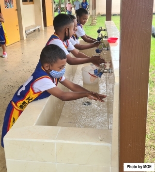 Handwashing Station in Koror Elementary School
